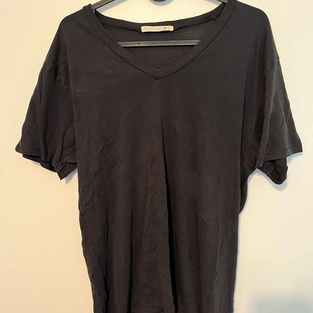Alternative Black V-Neck Tee